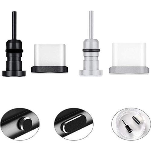 Type C Phone Dust Plug Set USB Type-C Port and 3.5mm Earphone Jack Plug For Samsung Galaxy S8 S9 Plus for Huawei P10 P20 lite