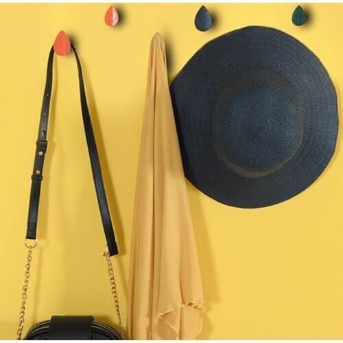 2Pcs/Set Multifunctional Leaf Hook Wall-mounted Door Back Coat Henger Bag Key Small Object Hook Kitchen Bathroom Organizer