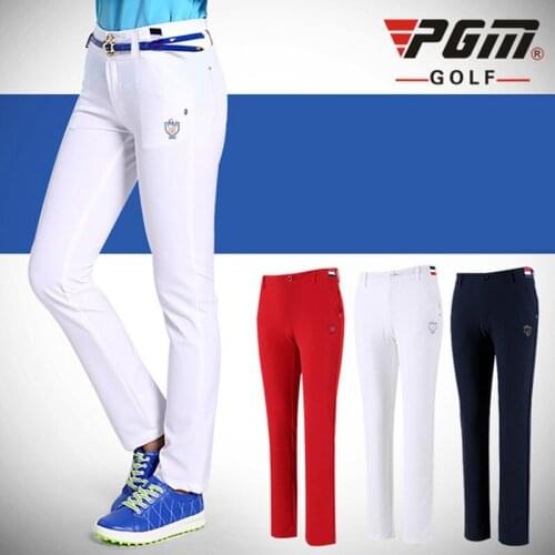 2018 PGM Golf Trousers High Elastic Soft Slim Trousers For Women Golf Sportswear Lady Breathable Trouser Size XS-XL