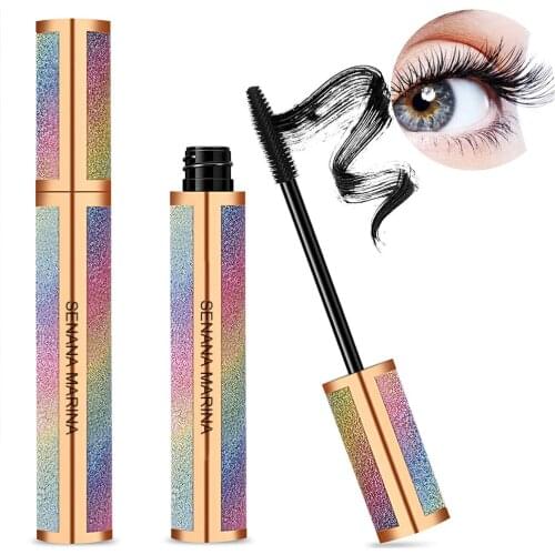 4D Silk Fiber Lash Mascara Waterproof Fast Dry Long-wearing Mascara Lasting Mascara Big Eye Cosmetic No Smudging Easy to Remove