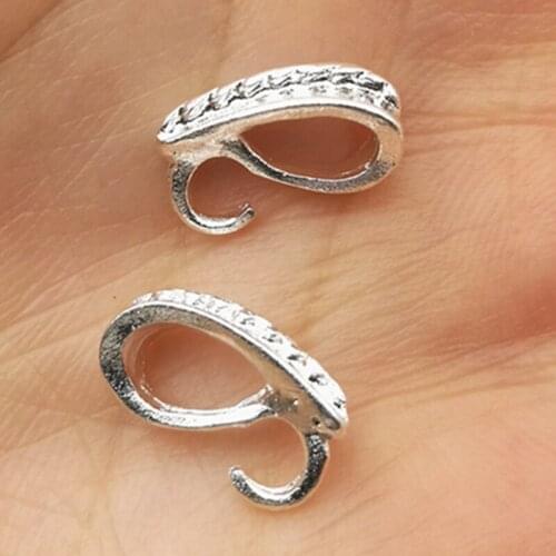 SIXTY TOWFISH 50 Pieces/lot 7*12mm Alloy Melon Seed Hook DIY Jewelry Finding Accessories