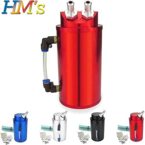 500ML Aluminum Cylinder Oil Catch Tank Reservoir Overflow Tank For Universal Car Fuel Catch Can For Universal Car