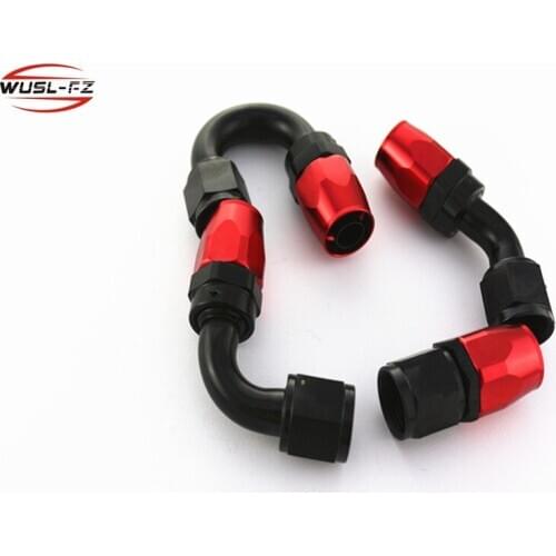 AN10 Fitting AN 10 Aluminum Fittings 0- 180 Degree Oil/Fuel/Swivel hose fittings Swivel Hose End Fitting red and black