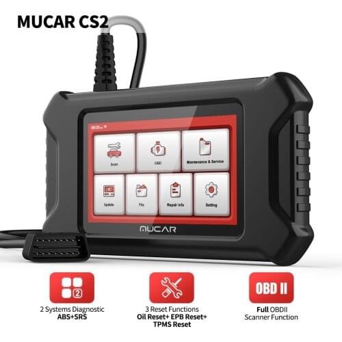 MUCAR CS2 Obd 2 Automotive Tester Car Diagnostic Tools Lifetime Free Oil EPB ABS SRS Bluetooth Obd2 Diagnosis Scanner for Auto