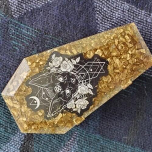 DIY Crystal Epoxy Resin Mold Halloween Coffin Storage Box Mirror Silicone Mould Dropshipping