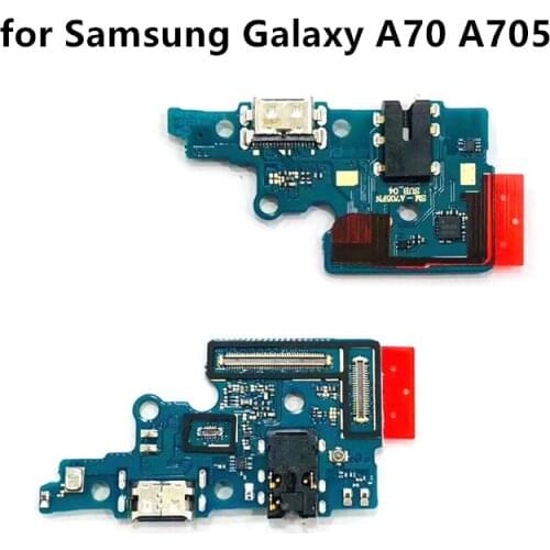 For Samsung Galaxy A70 A705 USB Charger Port Dock Connector PCB Board Ribbon Flex Cable Charging Port Component Replacement