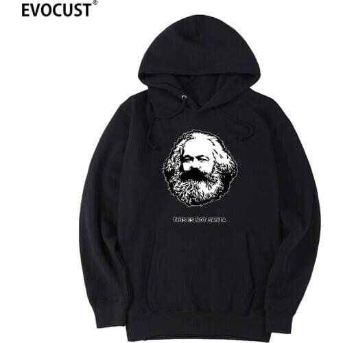 This Is Not Santa Karl Marx men Hoodies Sweatshirts women unisex Combed Cotton