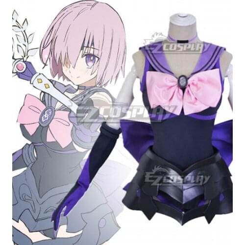 Fate Grand Order Shielder Mashu Kyrielight Mash Kyrielight Sailor Moon Dress Halloween Party Girls Suit Cosplay Costume E001