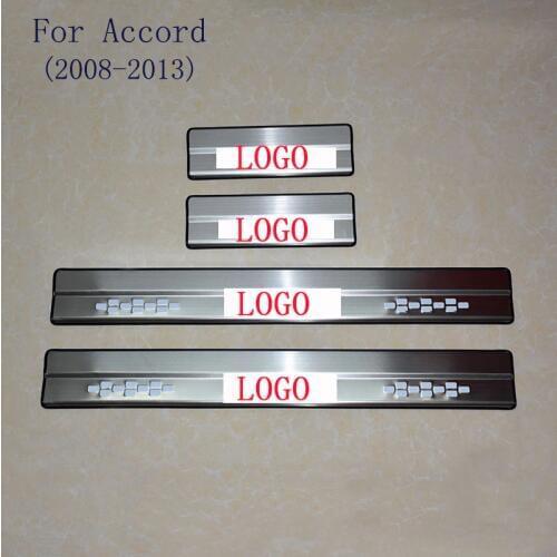 Car Styling FIT for HONDA Accord 2008 -2013 Door Sill Scuff Pedal Door Step Welcome Pedal Automobile Accessories