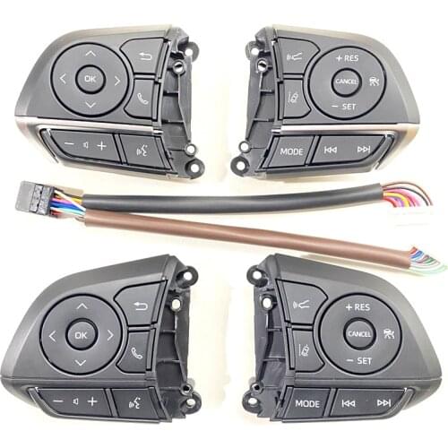 For Toyota Avalon Camry XV70 70 V70 RAV4 2018 2019 Steering Wheel Cruise Control Buttons switch Steering wheel bluetooth button