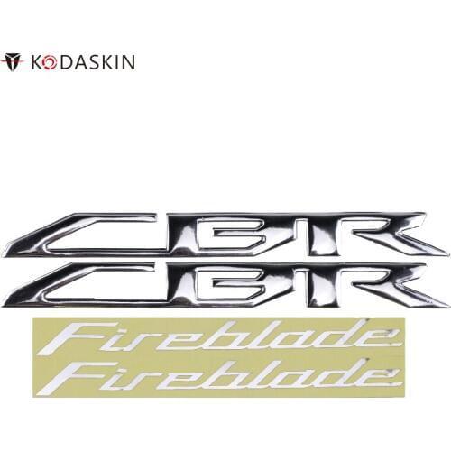 KODASKIN Motorcycle Emblem Stickers Decal Raised 3D for HONDA CBR1000RR Fireblade