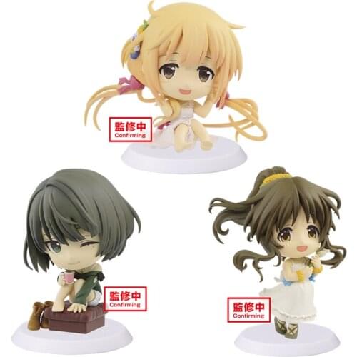 Idol Master Cinderella Girls Anime Dolls Figures Collectible Pvc Model Toys Ornaments Collectible Model Toys Q Version 10Cm Toy