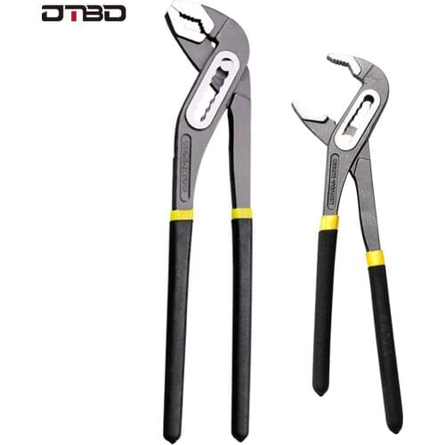 DTBD 8" 10" Water Pump Pliers Set Quick-release Plumbing Pliers Straight Jaw Groove Joint Plier Set Hand Tool Set