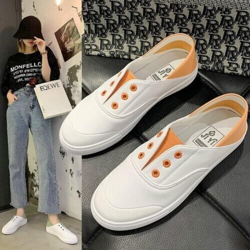 Spring/Autumn The New Casual Little White Womens Hhoes Fashion Slip-On Round Toe Breathable Shallow Mixed Colors High Quality