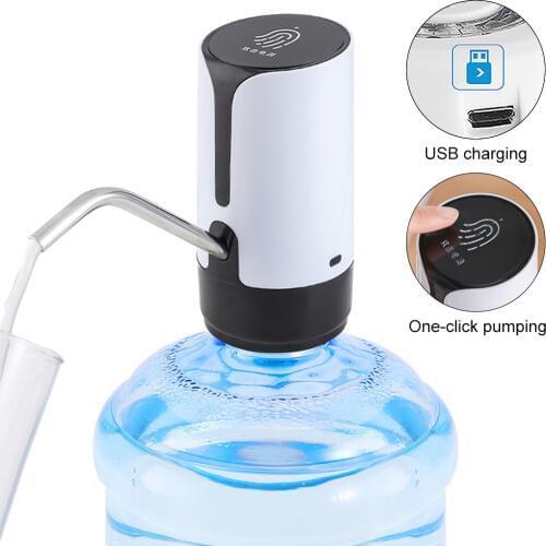 Portable Touch-button Home Rechargeable Electric Dispenser Water Pump with USB Cable and 304 Stainless Steel Tube
