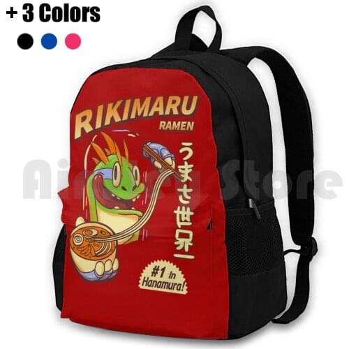 Rikimaru Ramen Hanamuras Best Outdoor Hiking Backpack Riding Climbing Sports Bag Rikimaru Ramen Japanesse Food Lizard Marrs