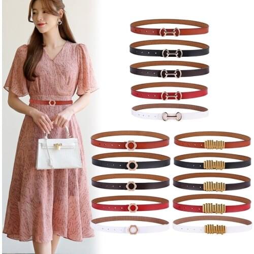 15 Styles Cowhide Ladies Belt Genuine Leather Luxury Strap Belts Fashion Classice Vintage Pin Buckle Leather Jeans Women Belt