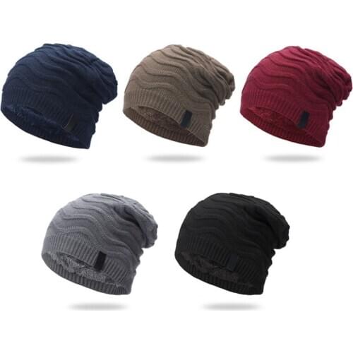 Winter Beanies Men Women Knitted Hat Caps Outdoor Running Windproof Beany Mask Gorras Bonnet Warm Baggy Winter Hats