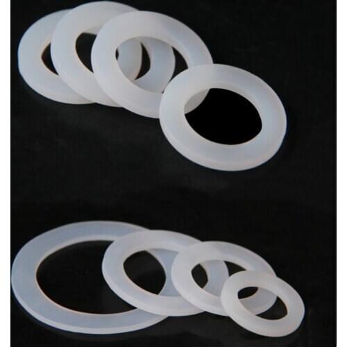 10pcs 1/2" 3/4" 1" Silicon Flat Gasket Seal Washer Ring