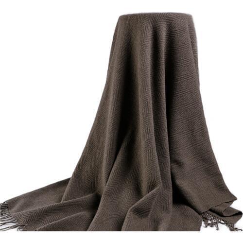100%lambswool twill fashion oversized thick heavy multi function scarf shawl blanket pashmina 135X185cm retail wholesale