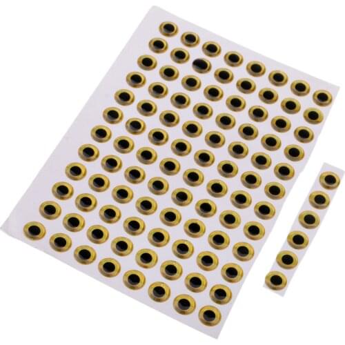 100 Pcs / Package 3D Fish Eyes Holographic Lures Eyes Fishing DIY Crafts Dolls Lures