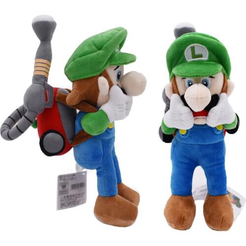18cm Mario Luigi Plush Toy Mansion 2 Luigi Plush Dolls Soft Stuffed Doll Plushie Toys For Children Birthday Christmas Gifts