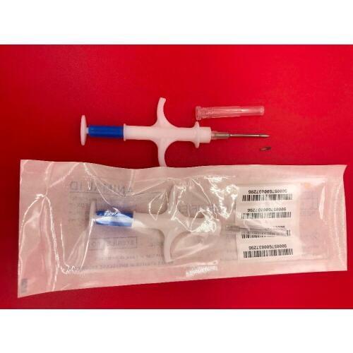 200PCS/lot Glass Tag with implanter 1.25*7mm ISO11784/785 FDX-B turtle usage ICAR Certificate