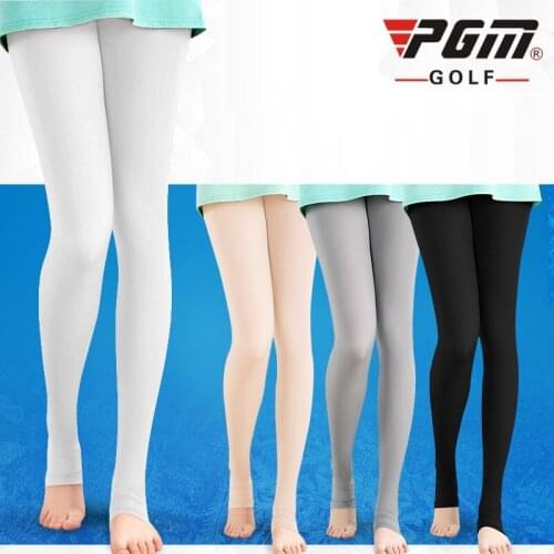 2020 Solid Golf Pants Pgm Golf Clothing Ice Leggings Nine Points / Step On The Foot Socks Breathable Ice Silk Stocking D0927