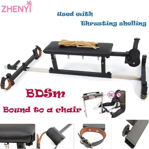 2021 Erotic Supplies Sex Slavery Chair SM Bondage Gear Sex BDSM Toys Handcuffs Shackle Bundle Tool Sex Furniture Strap-On Chair