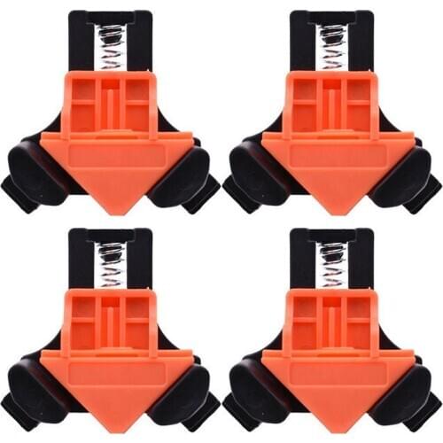 4 PCS 90 Degree Right Angle Clamp Fixing Clips Furniture Picture Frame Woodworking Corner Clip Positioning Fixture Hand Tools