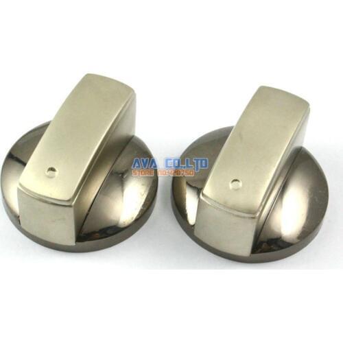 4 Pieces Kitchen Metal Gas Stove Range Burner Knob Switch Replacement 8mm Hole