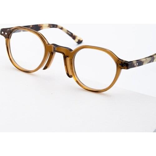 80151 Acetate Retro Glasses Frame Men Women Ultralight Optical Fashion Computer Eyeglasses