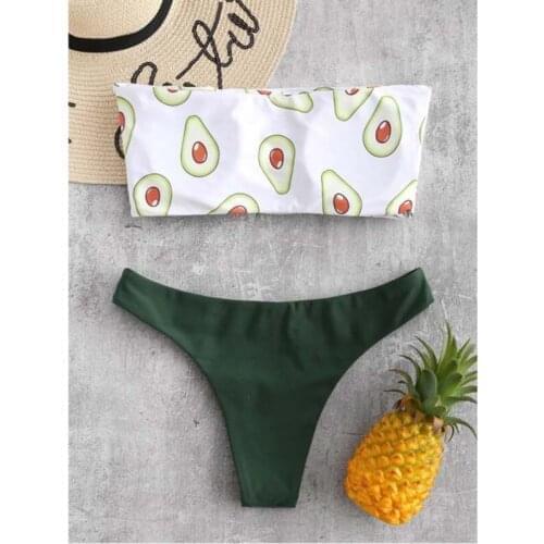 Bikini High Waist Strapless Sexy Bikini Women Swimwear Women Swimsuit Padded Bathing Suit Monokin Pure Color