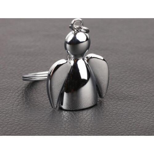 Creative design Lovely angel keychain men women key holder chain ring car bag pendant Charm wedding Gifts LX1134