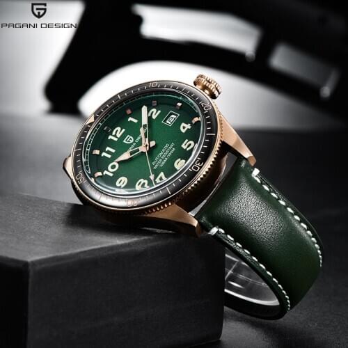 Japan NH35A PAGANI DESIGN Automatic Men Watche New Top Luxury Brand Mechanical Wristwatch Fashion Leather 100M Waterproof Watch