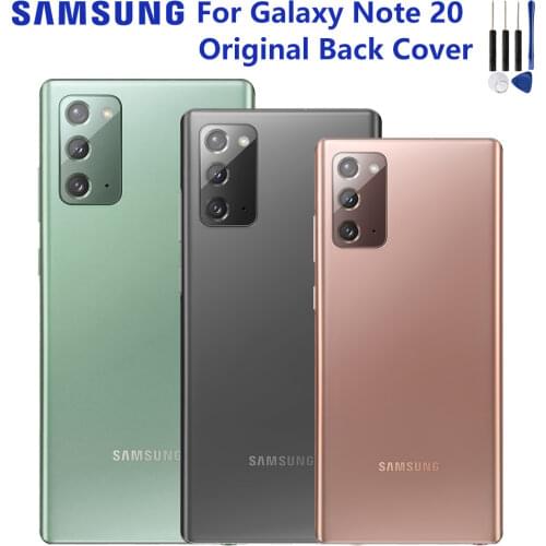 Original Samsung Glass Housing Back Cover Cases For SAMSUNG Galaxy Note20 Note 20 Phone Rear Battery Door With Tools
