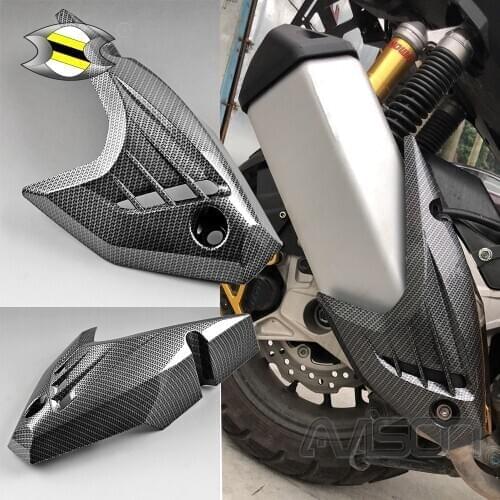 For ADV150 Adv 150 Exhaust Pipe Decorative Cover Carbon Fiber Grain Anti-scald Anti-preventing Motorcycle Accessories