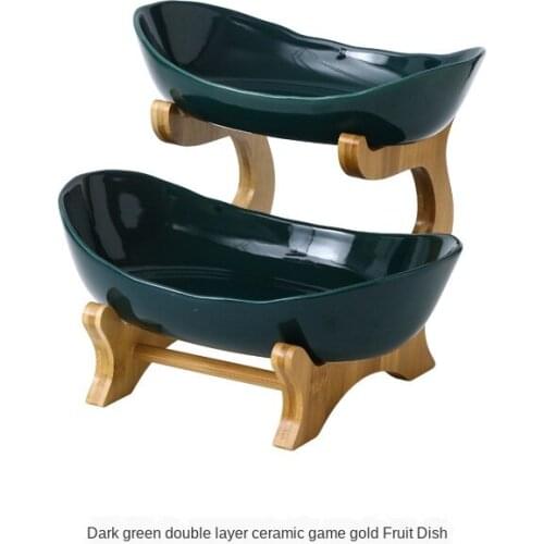 Living Room Home Plastic Three-layer Fruit Plate Snack Plate Creative Modern Dried Fruit Bowl Fruit Basket Candy Dish