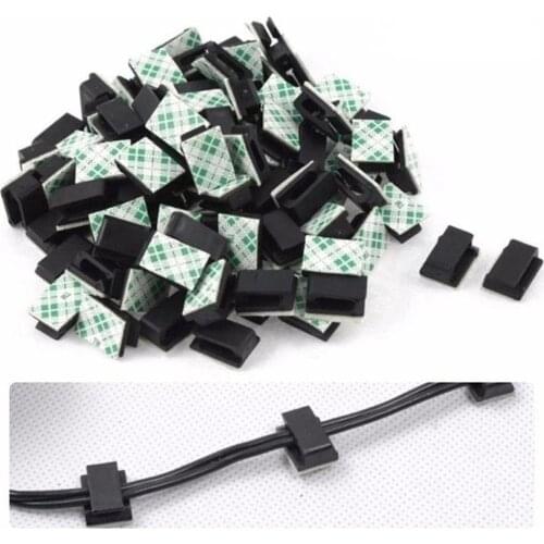 20pcs 30pcs 50pcs Car Fixed Clip Fastener Double Sided Adhesive Wiring Buckle Organizer Retainer Clamp Car Clips and Tools