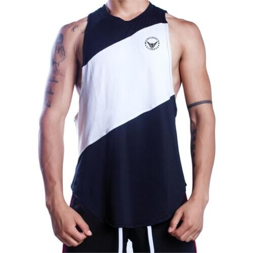 Brand Muscle guys gyms clothing sleeveless vest bodybuilding stringer tank top for man fitness men shirt tanktop