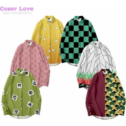 Demon Slayer Kimetsu no Yaiba Kochou Shinobu Himejima Kyoumei Kamado Tanjirou Agatsuma Zenitsu Tomioka Giyuu Nezuko T-shirt