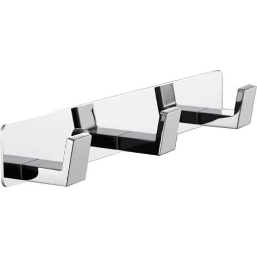 Bathroom Towel Hooks Wall Mount Screw Foxed Door Hooks Chrome Coatl and Robe Rack in Bathroom or Kitchen