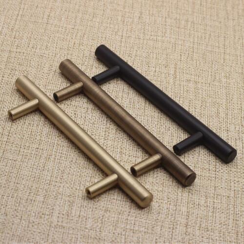 Free shipping furniture brass handle knob cabinet drawer shoe closet door pull wine cooler handle diy household hardware