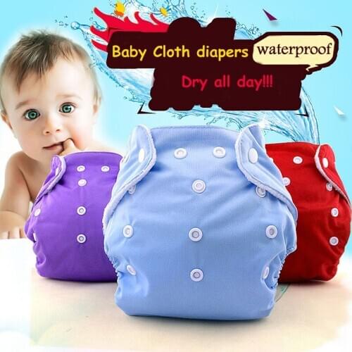 1PCS Reusable Free Size Adjustable Fraldas Winter Summer Version Baby Infant Nappy Cloth Diapers Soft Covers Washable