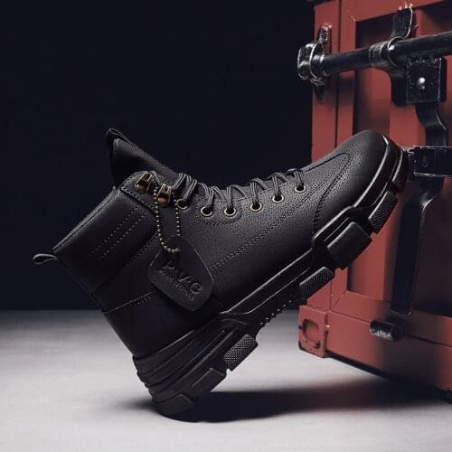 Mens Shoes Autumn Winter New Mens Martin Boots High Top Mens Shoes Mens Boots Shoes Tenis Masculino Zapatillas Hombre