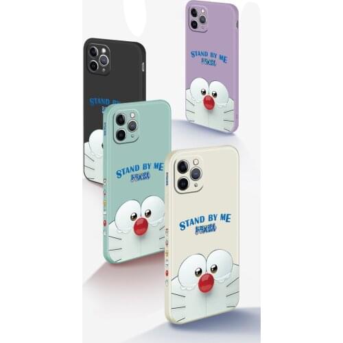 Cute Doraemon Phone Case for iPhone 12 Mini 11 Pro Max Cartoon Painting Soft Silicone Cover Apple SE2020 XS Max XR 7 8 Plus
