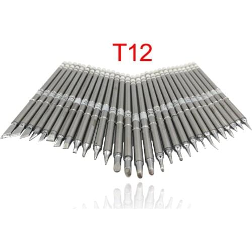QUECOO T12 Electric Soldering Iron Tips T12-K B2 BC2 ILS JL02 D24 KF For Hakko fx951 DIY Soldering Station Kits