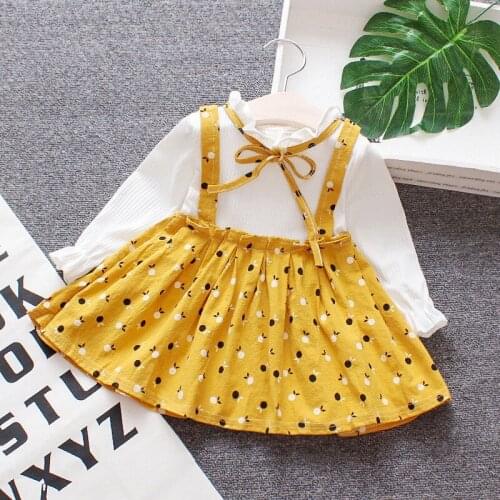 Autumn Girls Dress Toddler Kids Baby Girls Long Sleeve Dresses Clothes Childrens Dress