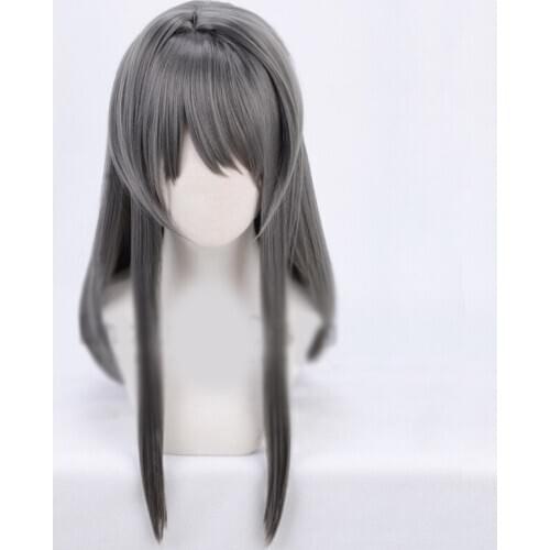 Anime Rascal Does Not Dream of Bunny Girl Senpai Sakurajima Mai Long Wig Cosplay Prop for Women Girl Party Decor 1 pcs