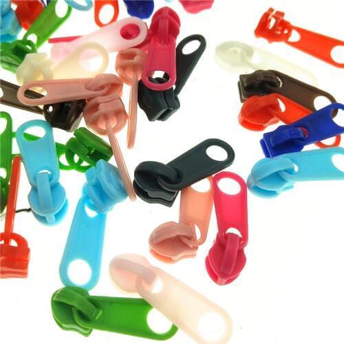 3# 20pcs Wholesae random mix plastic zipper head, clothing accessories,DIY Zipper Sliders Garment Accessories